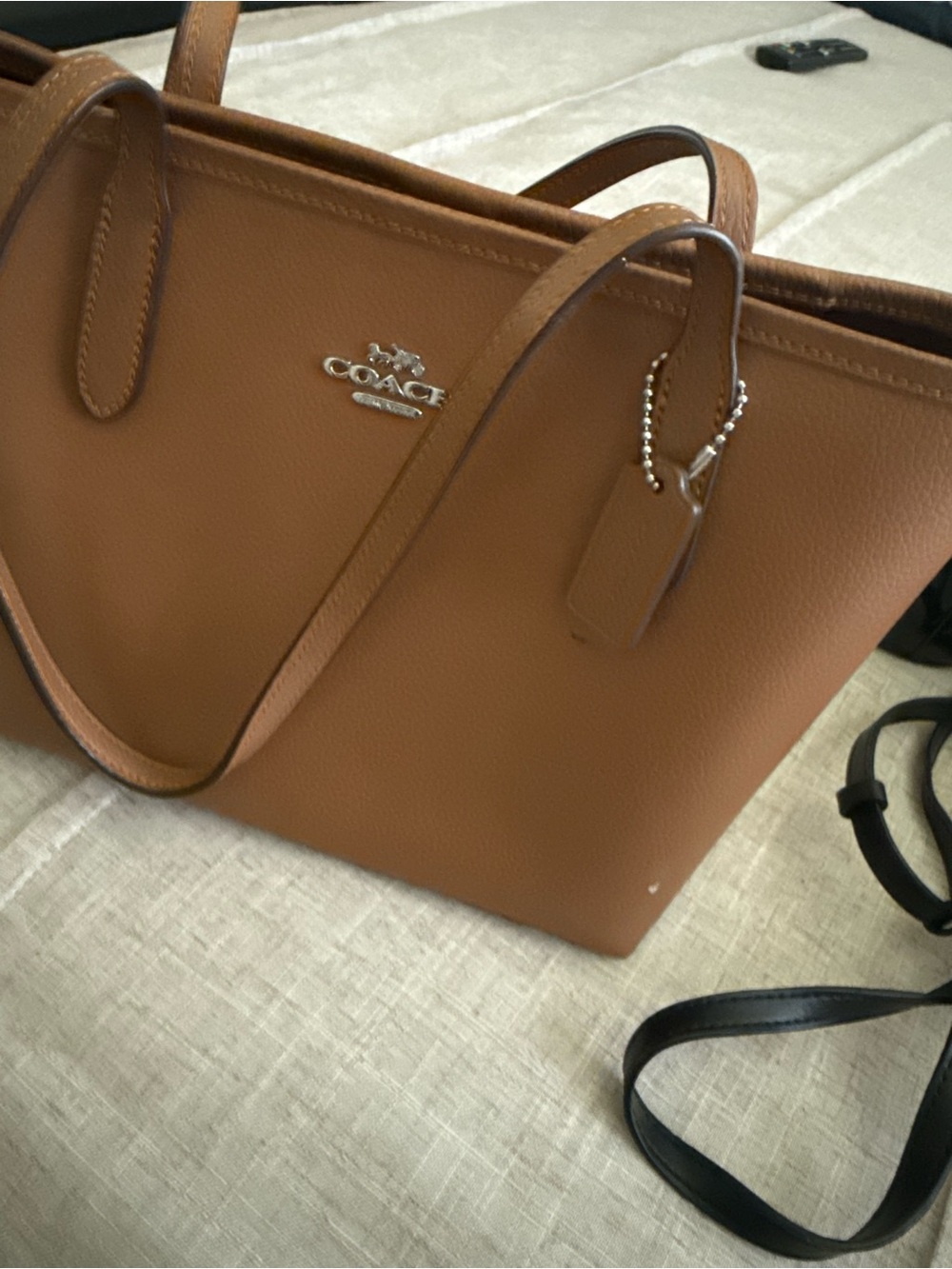 Coach Brown Leather Shoulder Tote